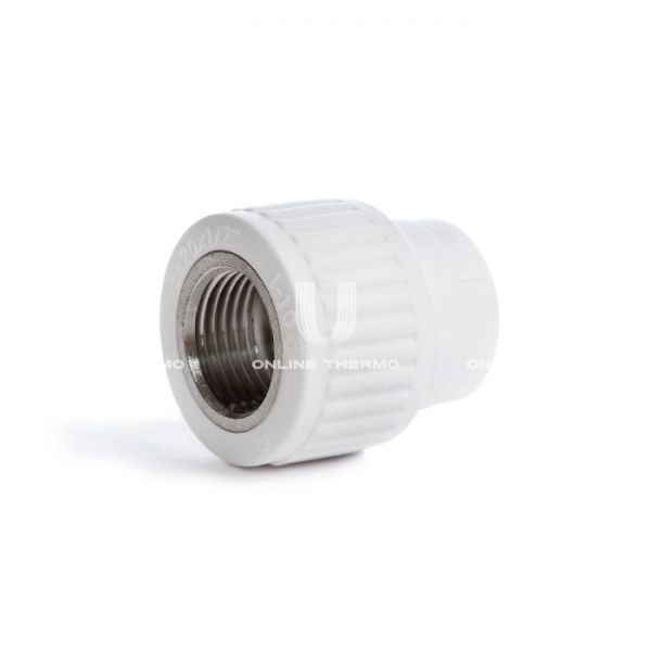 Муфта переходная (переходник) ППР (полипропиленовая) с внутренней резьбой Fusitek FT04203, 25х1/2", комбинированная