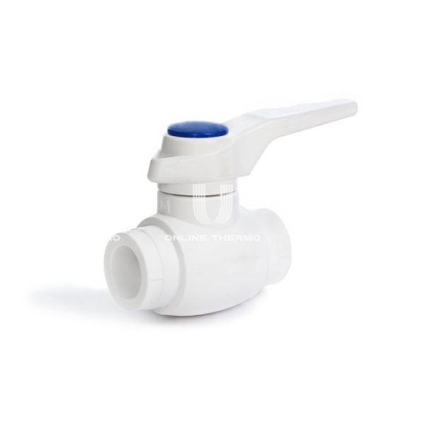Шаровой кран ППР (полипропиленовый) Fusitek FT07205, 50 мм, для холодой воды, сфера из ABS