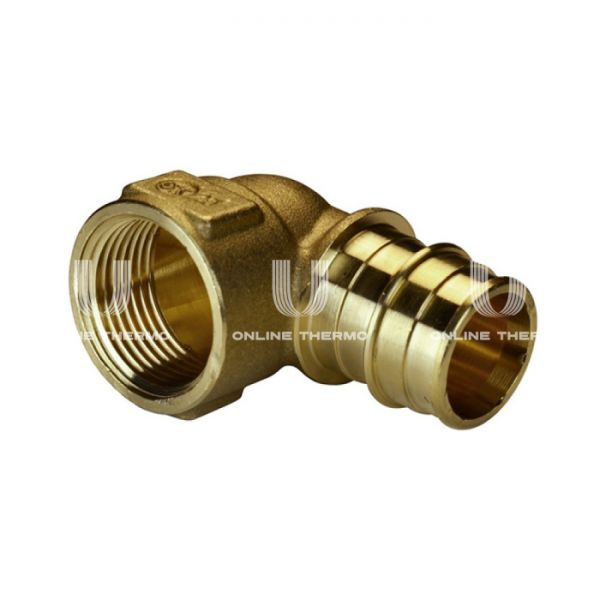 Угольник (угол) 90° с внутренней резьбой Giacomini GX129Y045, 20x3/4", аксиальный