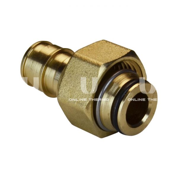 Муфта переходная (переходник на евроконус) с накидной гайкой Giacomini GX179Y043, 16x1/2"EK, аксиальная