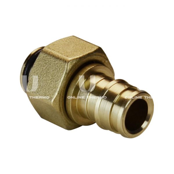 Муфта переходная (переходник на евроконус) с накидной гайкой Giacomini GX179Y043, 16x1/2"EK, аксиальная