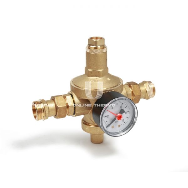 Редуктор давления Giacomini R153MY104, 3/4", 25 бар, мембранный, с манометром