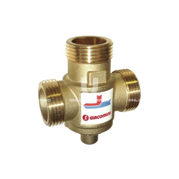 Термостатический смесительный клапан Giacomini R157AY063, НР 1 1/4", смешение боковое