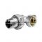 Запорный радиаторный клапан ручной Giacomini R16DX003, 1/2", ВР-НР, угловой, хромированный