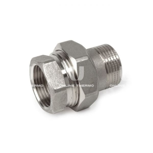 Прямое разъемное соединение "американка" Giacomini R18X018, 2", никелированное