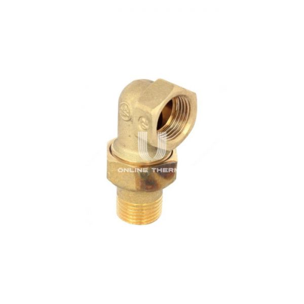 Угловое разъемное соединение "американка" Giacomini R19Y004, 3/4", латунь