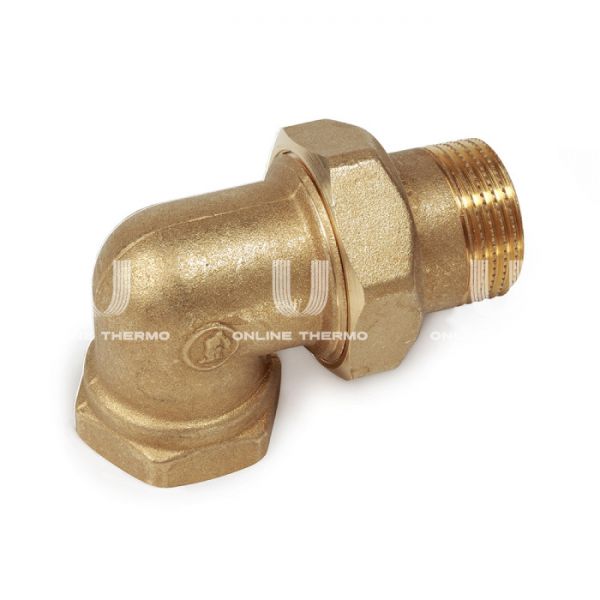 Угловое разъемное соединение "американка" Giacomini R19Y005, 1", латунь