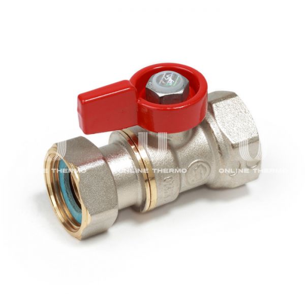 Кран шаровый Giacomini R251PX012 1/2" ВР-НГ, ручка-флажок