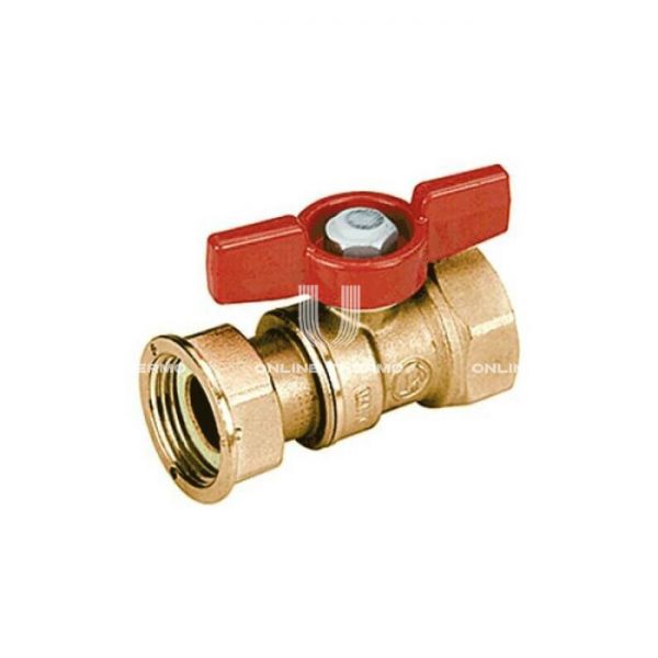 Кран шаровый Giacomini R251PY004 3/4" ВР-НГ, ручка-бабочка