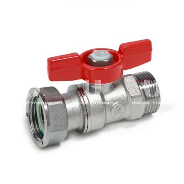 Кран шаровый Giacomini R254PX004 3/4" НР-НГ, ручка-бабочка