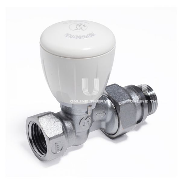 Термостатический клапан (терморегулятор) Giacomini R422X133 1/2" ВР-НР, прямой, хром, с преднастройкой