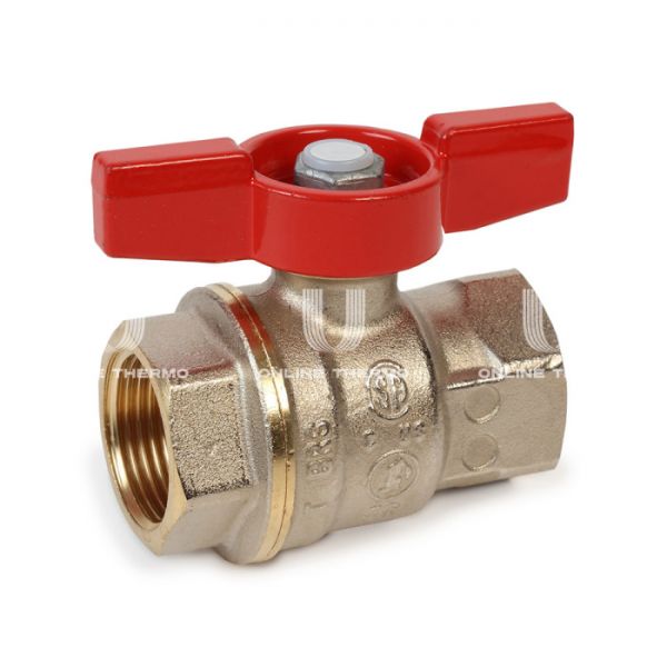 Кран шаровый Giacomini R911X026 1 1/4" ВР, полнопроходной, ручка-бабочка