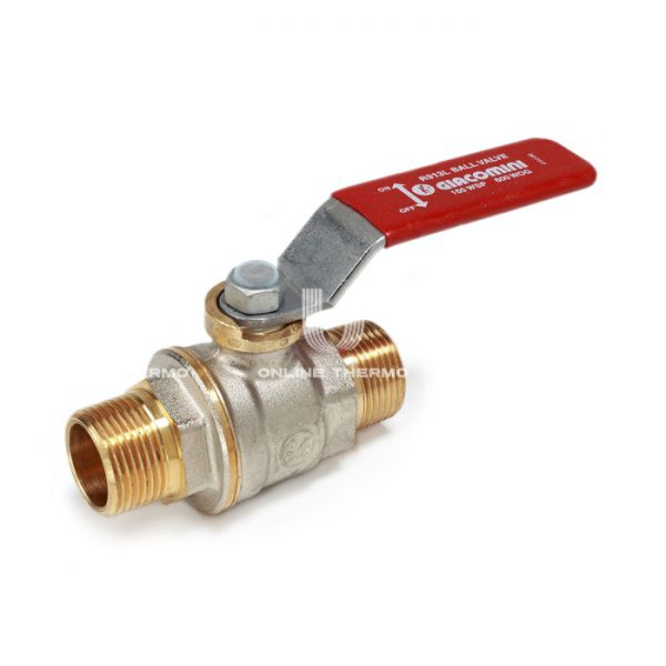 Кран шаровый Giacomini R913LX024 3/4" НР, полнопроходной, ручка-рычаг