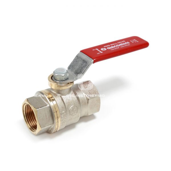 Кран шаровый Giacomini R950X024 3/4" ВР, полнопроходной, ручка-рычаг