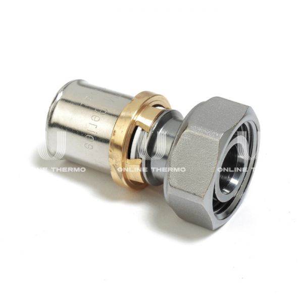 Муфта переходная (переходник под евроконус) с накидкой гайкой Giacomini RM179X106, 20х3/4", пресс-фитинг