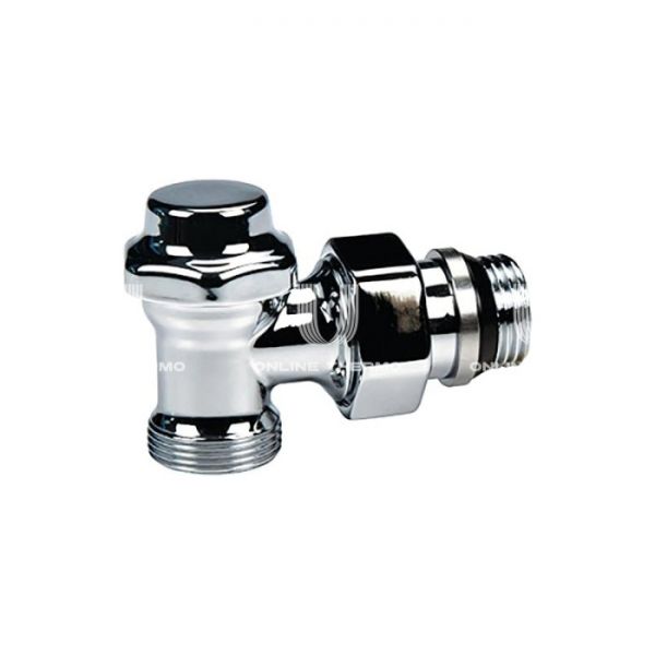 Запорный радиаторный клапан ручной Giacomini T29CX003, 1/2", НР, угловой, с антипротечкой, хромированный