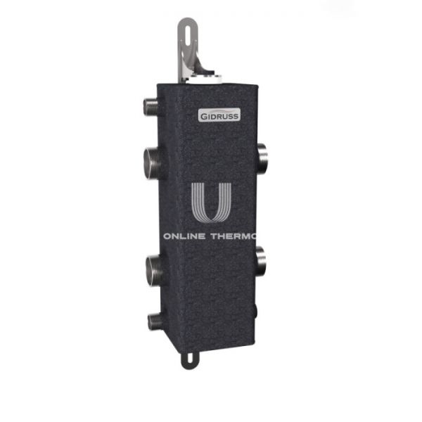 Гидравлический разделитель (гидрострелка) Gidruss (Гидрусc) GR-150-40 DN-40, до 150 кВт, конструкционная сталь