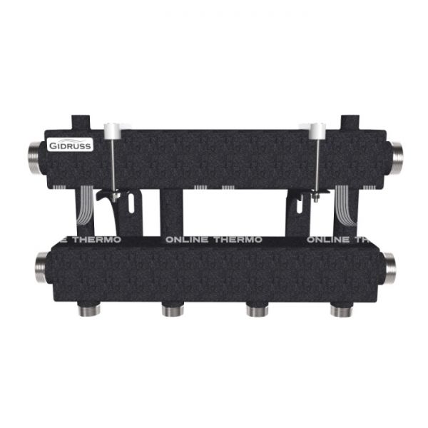 Модульный распределительный коллектор Gidruss (Гидрусс) MK-150-2x25, до 150 кВт, конструкционная сталь