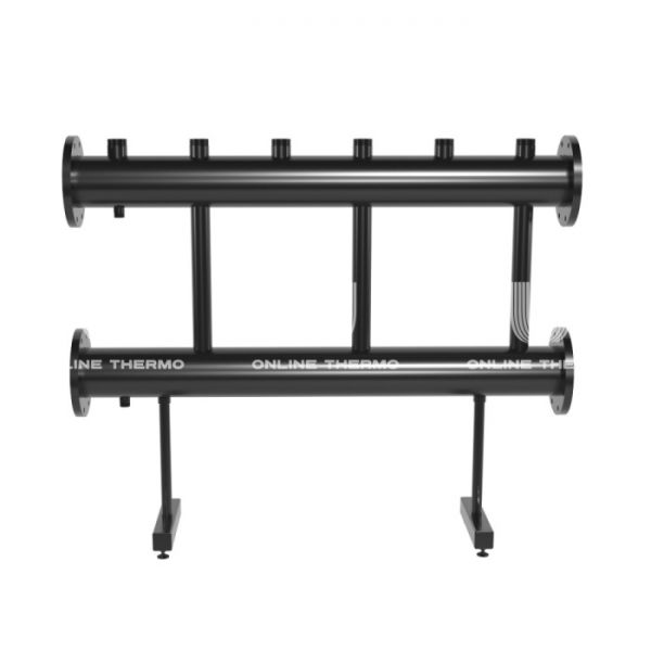 Модульный распределительный коллектор Gidruss (Гидрусс) MK-2000-3x50 DN150, фланец, до 2000 кВт, конструкционная сталь