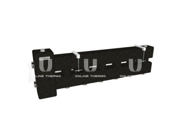 Балансировочный коллектор Gidruss (Гидрусс) BM-60-4D.EPP, до 60 кВт, конструкционная сталь, с термоизоляцией