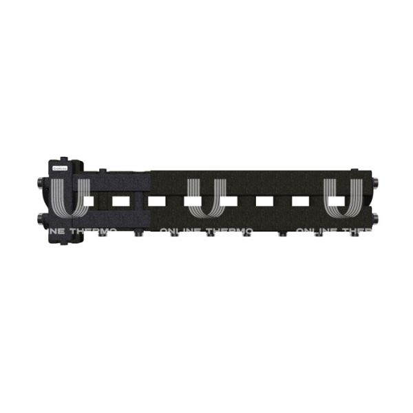 Балансировочный коллектор Gidruss (Гидрусс) BM-80-5D.EPP, до 80 кВт, конструкционная сталь, с термоизоляцией