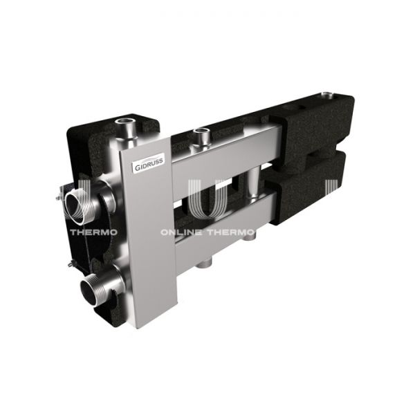 Балансировочный коллектор Gidruss (Гидрусс) BMSS-80-3D.EPP, до 80 кВт, нержавеющая сталь, с термоизоляцией