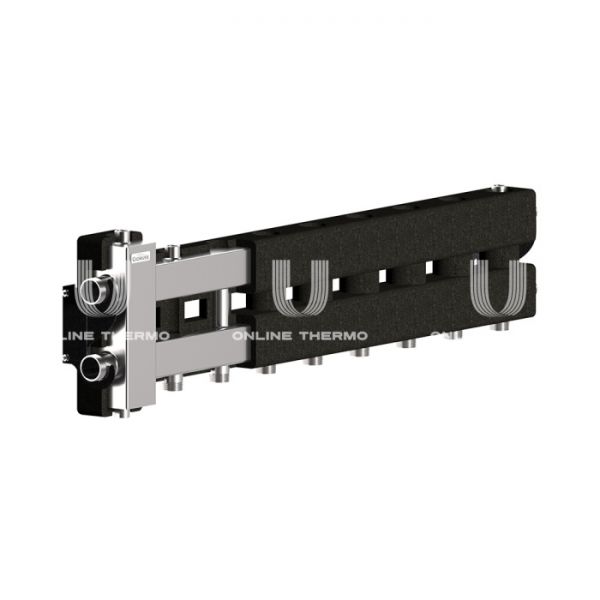 Балансировочный коллектор Gidruss (Гидрусс) BMSS-80-5D.EPP, до 80 кВт, нержавеющая сталь, с термоизоляцией