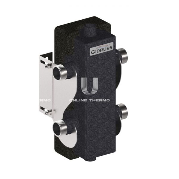 Гидравлический разделитель (гидрострелка) Gidruss (Гидрусc) GR-60-25.EPP DN-25, до 60 кВт, с термоизоляцией, конструкционная сталь