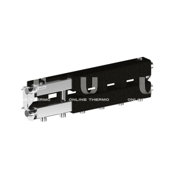 Модульный распределительный коллектор Gidruss (Гидрусс) MKSS-100-3.EPP, до 100 кВт, нержавеющая сталь, с термоизоляцией