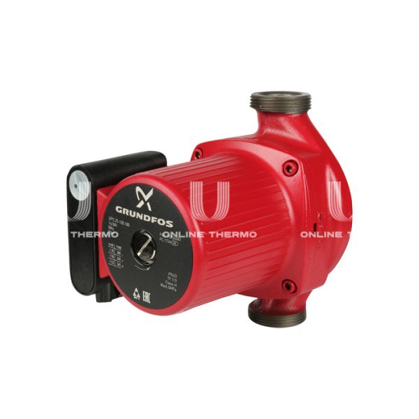 Насос циркуляционный Grundfos UPS 25-100 95906480, база 180 мм