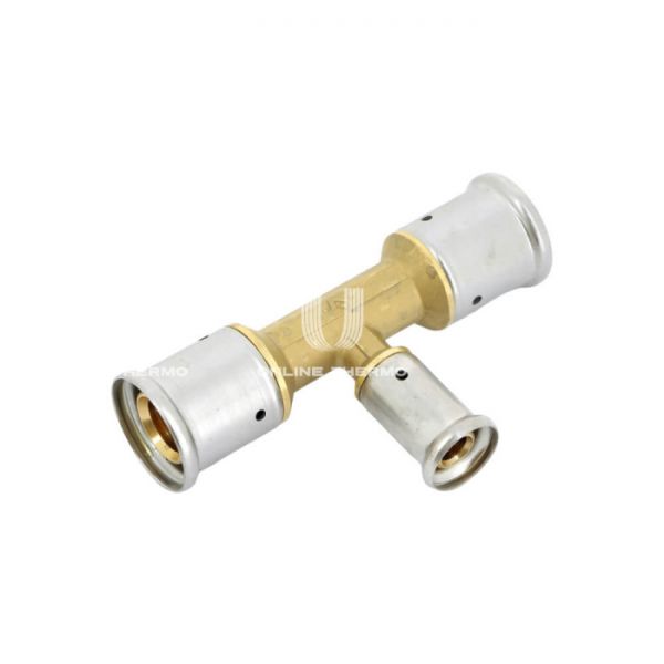 Тройник переходной Henco 10P-262026, 26x20x26, латунь, пресс-фитинг