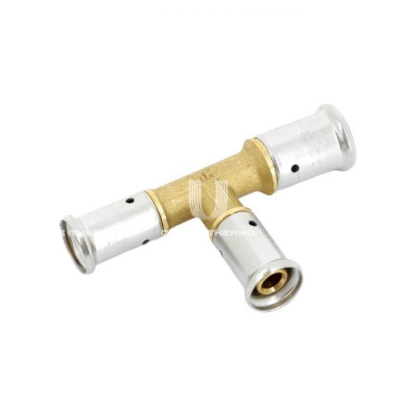 Тройник переходной Henco 11P-322026, 32x20x26, латунь, пресс-фитинг