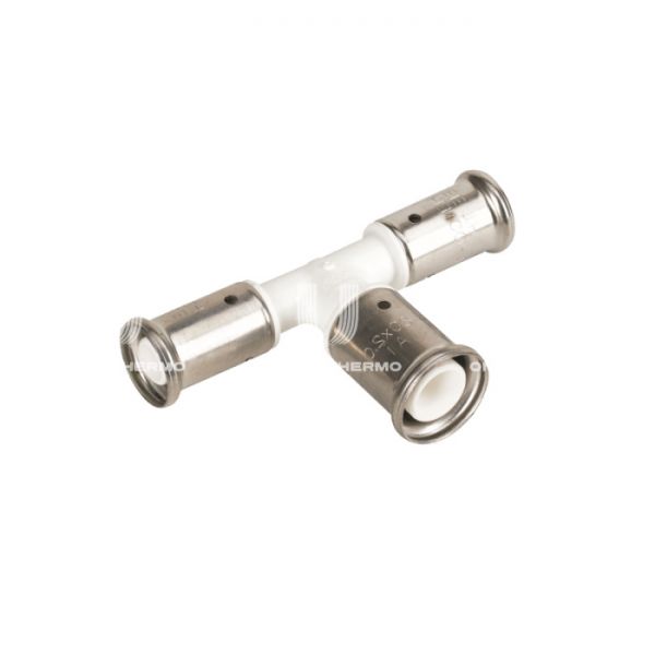 Тройник переходной Henco 12PKW-263226, 26х32х26, белый, пресс-фитинг