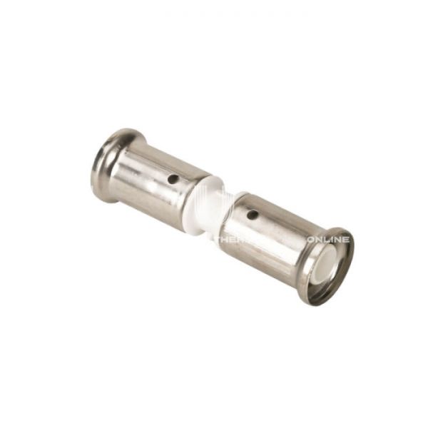 Муфта равносторонняя Henco 15PKW-2626, 26х26, белая, пресс-фитинг