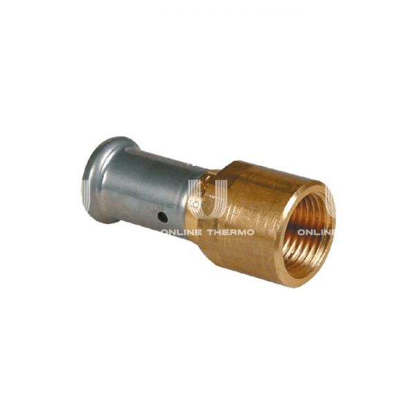Муфта переходная (переходник) с внутренней резьбой Henco 18P-2004, 20x1/2", латунь, пресс-фитинг