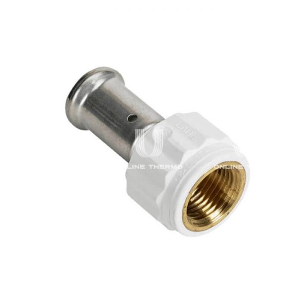 Муфта переходная (переходник) с внутренней резьбой Henco 18PKW-1604, 16х1/2", белая, пресс-фитинг