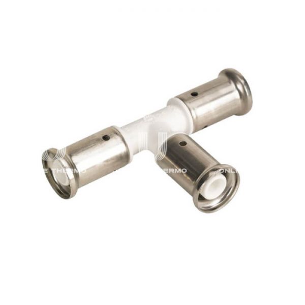 Тройник равносторонний Henco 9PKW-202020, 20х20х20, белый, пресс-фитинг