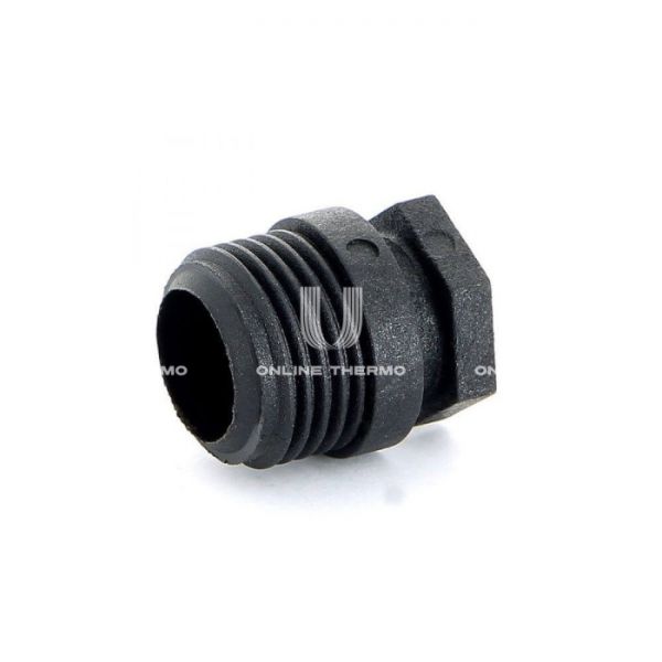 Заглушка с наружной резьбой Henco НР BP04, 1/2", черная