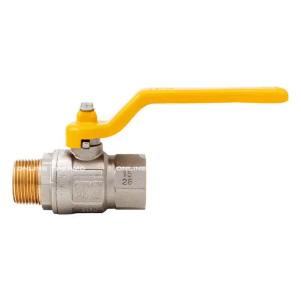 Кран шаровый Itap London 067B012, 1/2" ВР-НР, 067, полнопроходной, ручка-рычаг