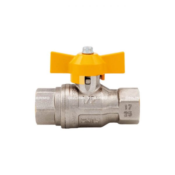 Кран шаровый Itap Berlin 072B012, 1/2" ВР-ВР, 072, полнопроходной, ручка-бабочка