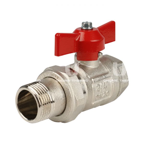 Кран шаровый с разъемным соединением Itap Ideal 0980100 1" НР-ВР, 098, полнопроходной, ручка-бабочка