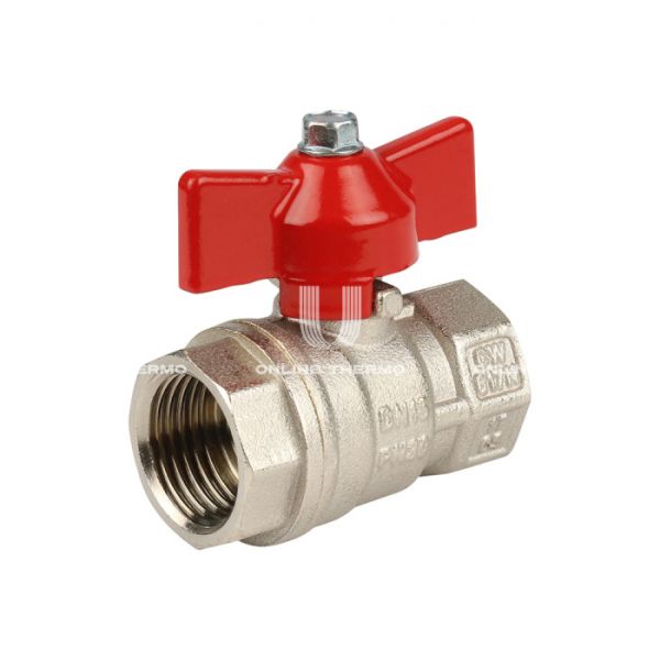 Кран шаровый Itap Vienna 1180012 1/2" ВР-ВР, 118, стандартный проход, ручка-бабочка