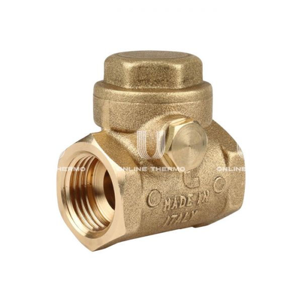 Горизонтальный обратный клапан Itap Clapet 1300012M 1/2" ВР, серия 130, с латунным затвором