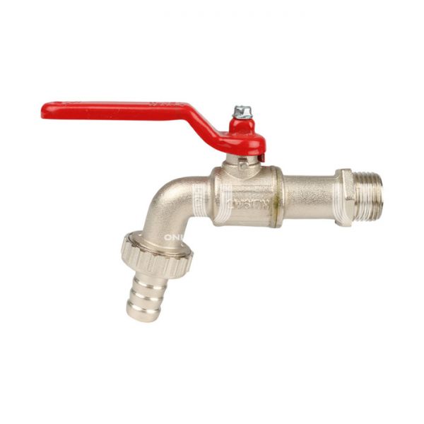 Кран шаровый водоразборный со штуцером Itap 1320100 1", НР-штуцер, 132, усиленный, ручка-рычаг