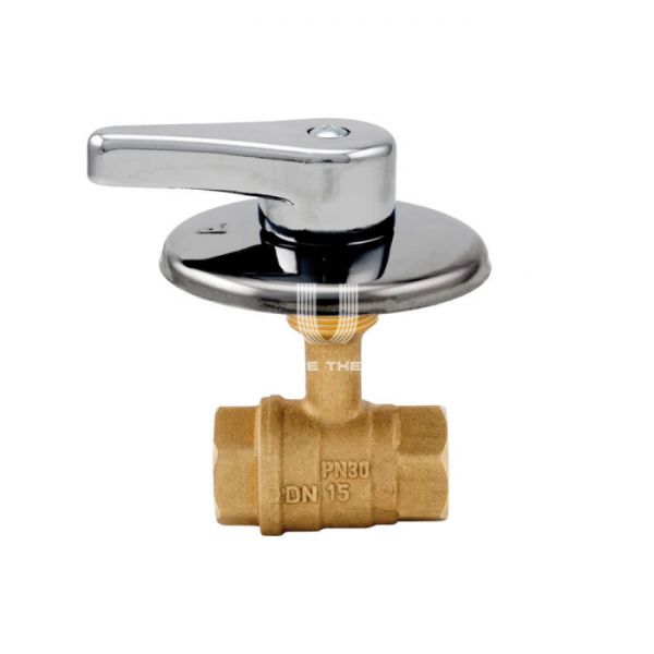 Кран шаровый для сантехнических приборов Itap 1380034, 3/4" ВР-ВР, 138, с розеткой, ручка-флажок