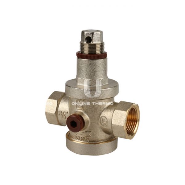 Редуктор давления Itap Europress 143 3/4", PN25, 1-6 бар, с присоединением к манометру, никелированный