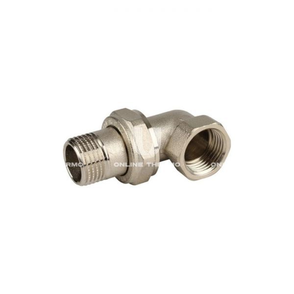 Угловое разъемное соединение "американка" Itap 1620114, ВР-НР 1 1/4", серия ART 162, с уплотнением o-ring, никелированное