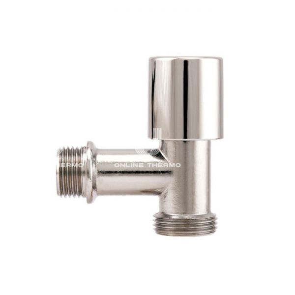 Кран вентильный угловой для сантехнических приборов Itap 2500012 1/2"x 3/4" НР-НР, 250, ручка-барашек