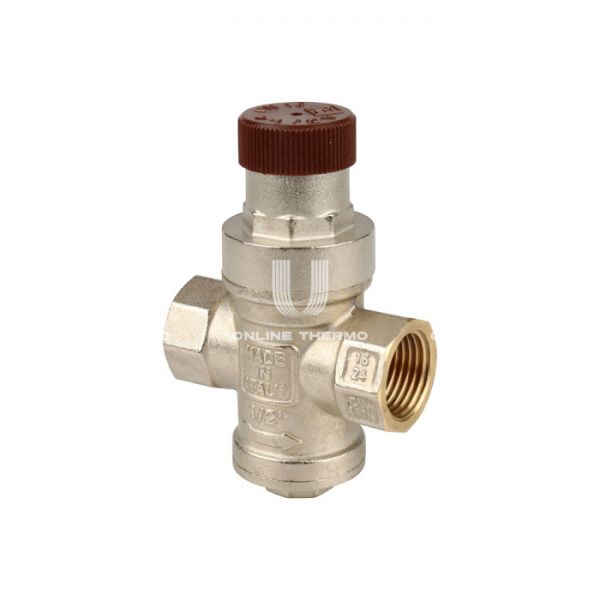 Редуктор давления Itap Minipress 360 1/2", PN15, 1-4 бар, без присоединения к манометру, никелированный