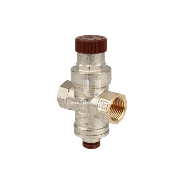 Редуктор давления Itap Minipress 361 1/2", PN15, 1-4 бар, с присоединением к манометру, никелированный